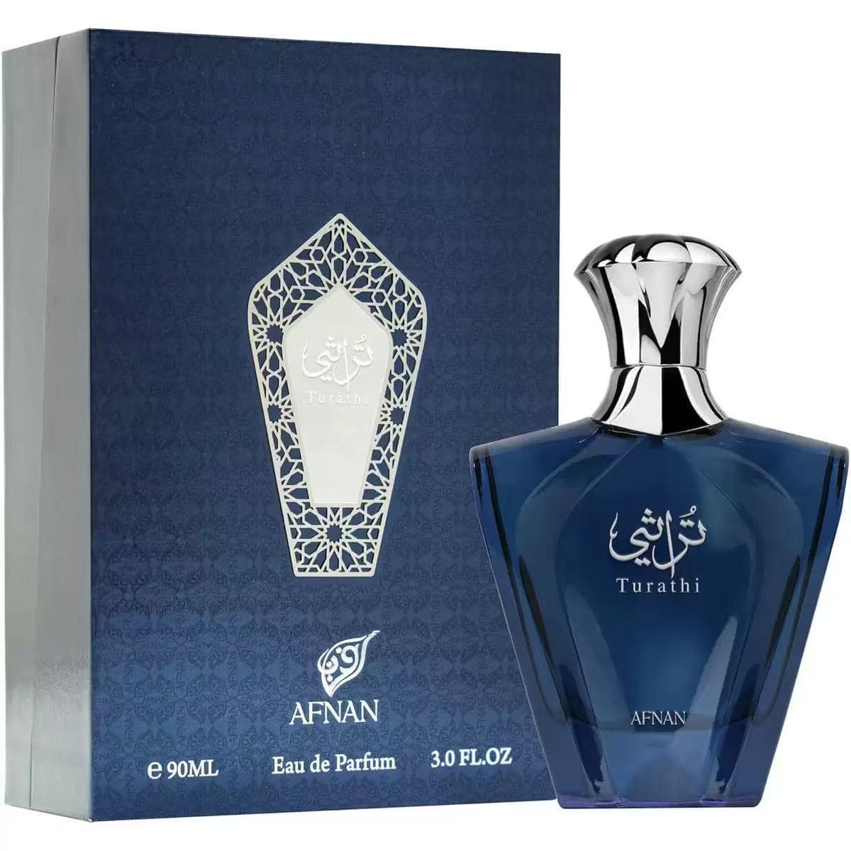 High Quality Afnan Turathi Blue Premium Gift Box Men's Perfume Wooden Cologne Arabia Dubai
