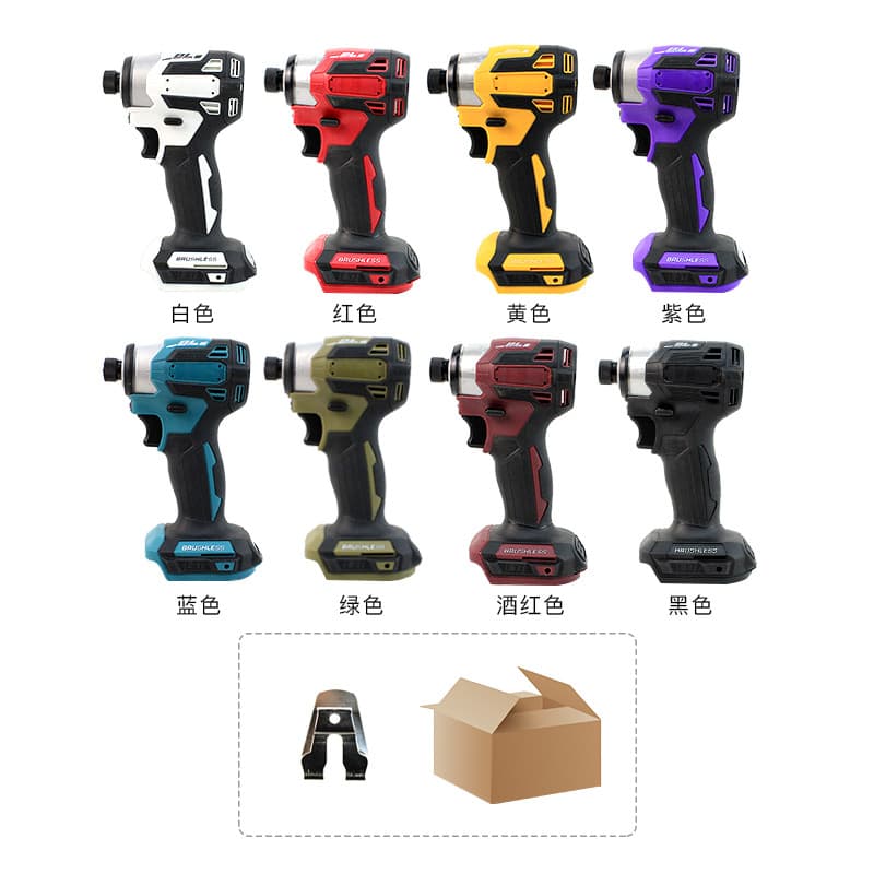 Cordless Brushless Lithium-Ion Screwdriver 21V Compact Household Electric Screwdriver Set Compatible with Makita Battery