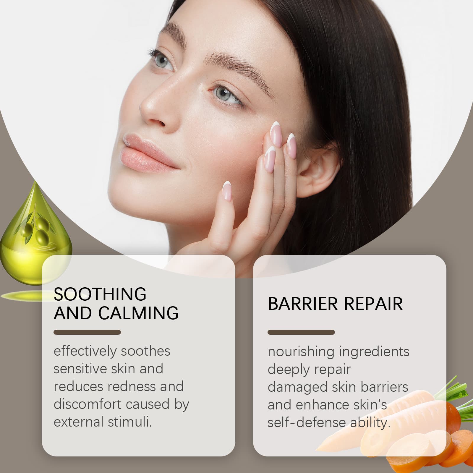 WOODSLEEP Carotene Soothing Tablets Facial Care Skin Refreshing Moisturizing Gentle Pore Cleansing Tablets