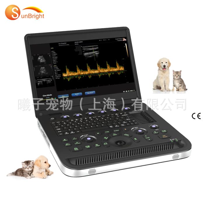 Veterinary Ultrasound Imaging Diagnostic Machine Fetal Heart Monitor Pet Color Doppler Ultrasound Portable Animal Color B-Ultrasound Machine Manufacturer