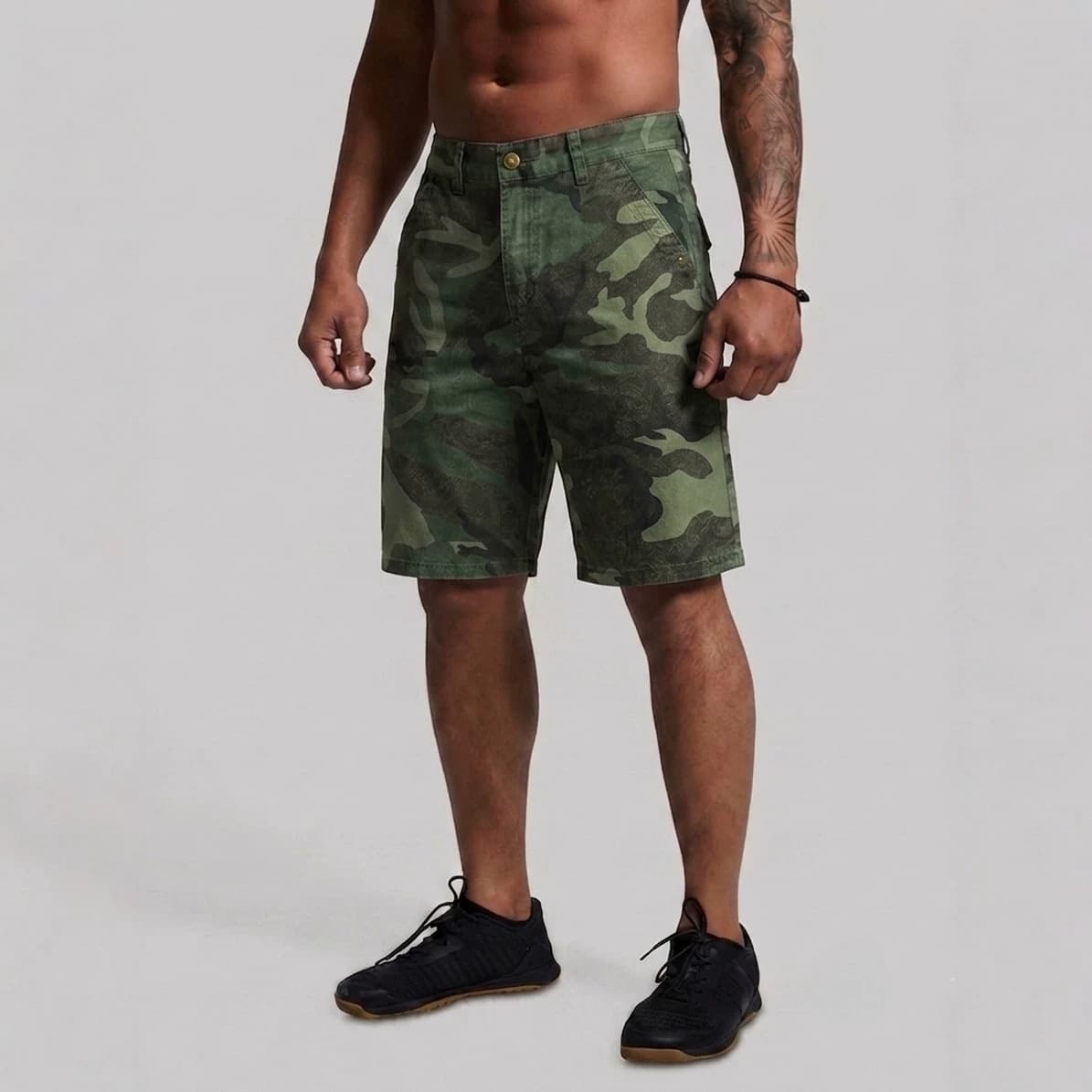 Cross-Border Camouflage Workwear Shorts for Men Summer, Multi-Pocket Loose Casual Five-Point Shorts, Cross-Border Trendy Men's Shorts