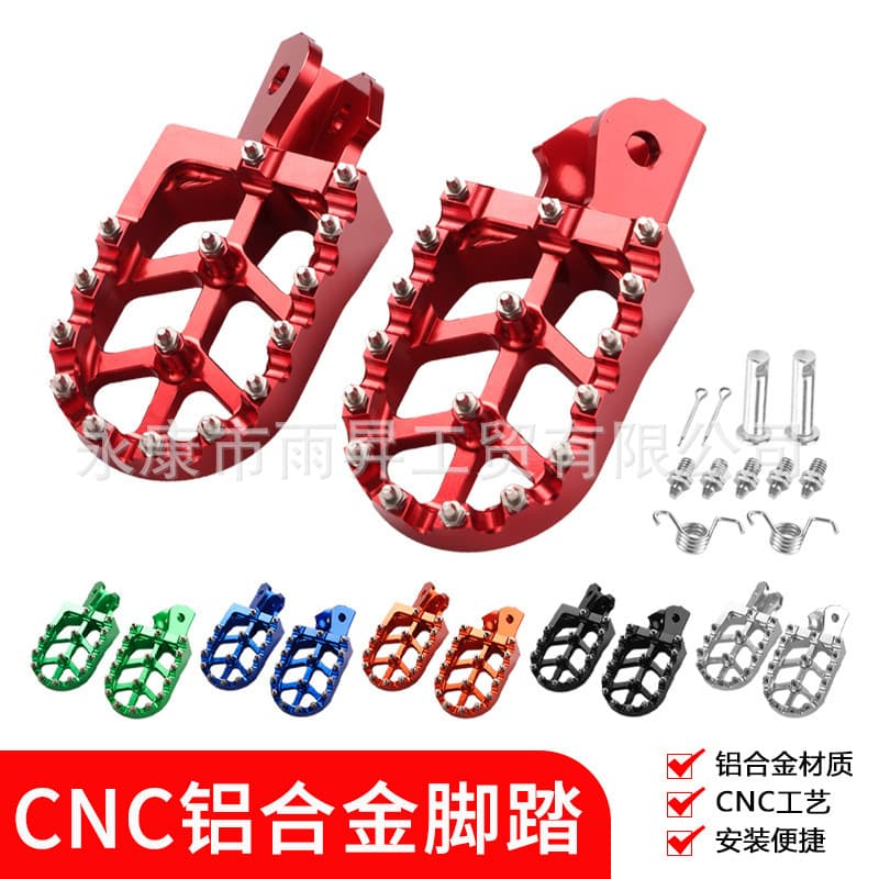 Dirt Bike Modified CNC Foot Peg Accessories for CRF150F, CRF230F, Surron Light Bee Electric Bike Aluminum Alloy Foot Pegs