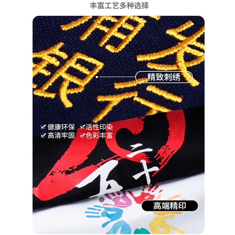 Custom Logo Pure Cotton T-Shirt Team Crew Neck Short Sleeve Work Uniform Advertising Culture Shirt Embroidery Printing