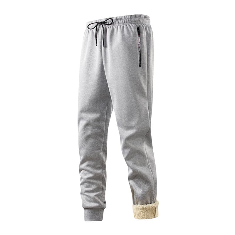 Spot cross-border winter European size men's lamb velvet cotton pants men's loose sports trousers warm plus velvet thickened sweatpants