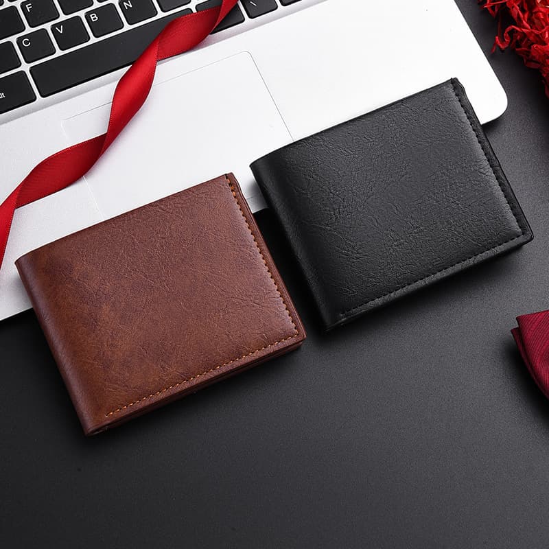 Cross-border men's wallet simple short men's thin business wallet multifunctional driver's license card holder integrated wallet