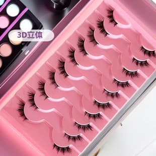 European and American Cross-border Export 10 Pairs Short Half-Eye False Lashes, Natural Daily Makeup Eyelashes Wholesale