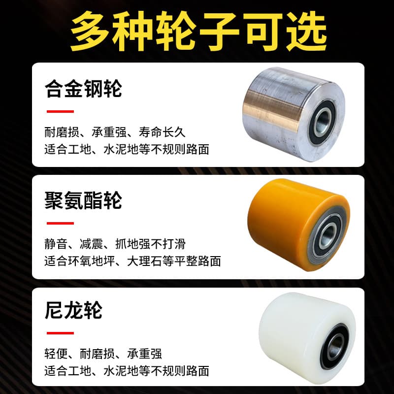Electric Forklift Wheel Drive Wheel Hydraulic Pallet Truck Parts Load Wheel Nylon Polyurethane PU Wheel