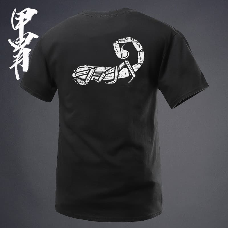 Summer New Product Military Style AGILITE Scorpion Defense Round Neck Short-Sleeved T-Shirt Tough Guy Clothing