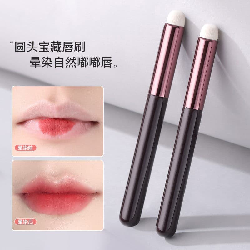 Round Head Lip Brush Portable Blending Concealer Lip Pen Makeup Artist Professional Non-Smudge Lip Liner Cangzhou Makeup Brush