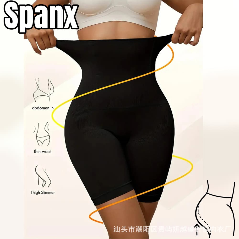 High Waist Tummy Control Pants - Seamless Plus Size Women's High Waist Shaping and Lifting Pants