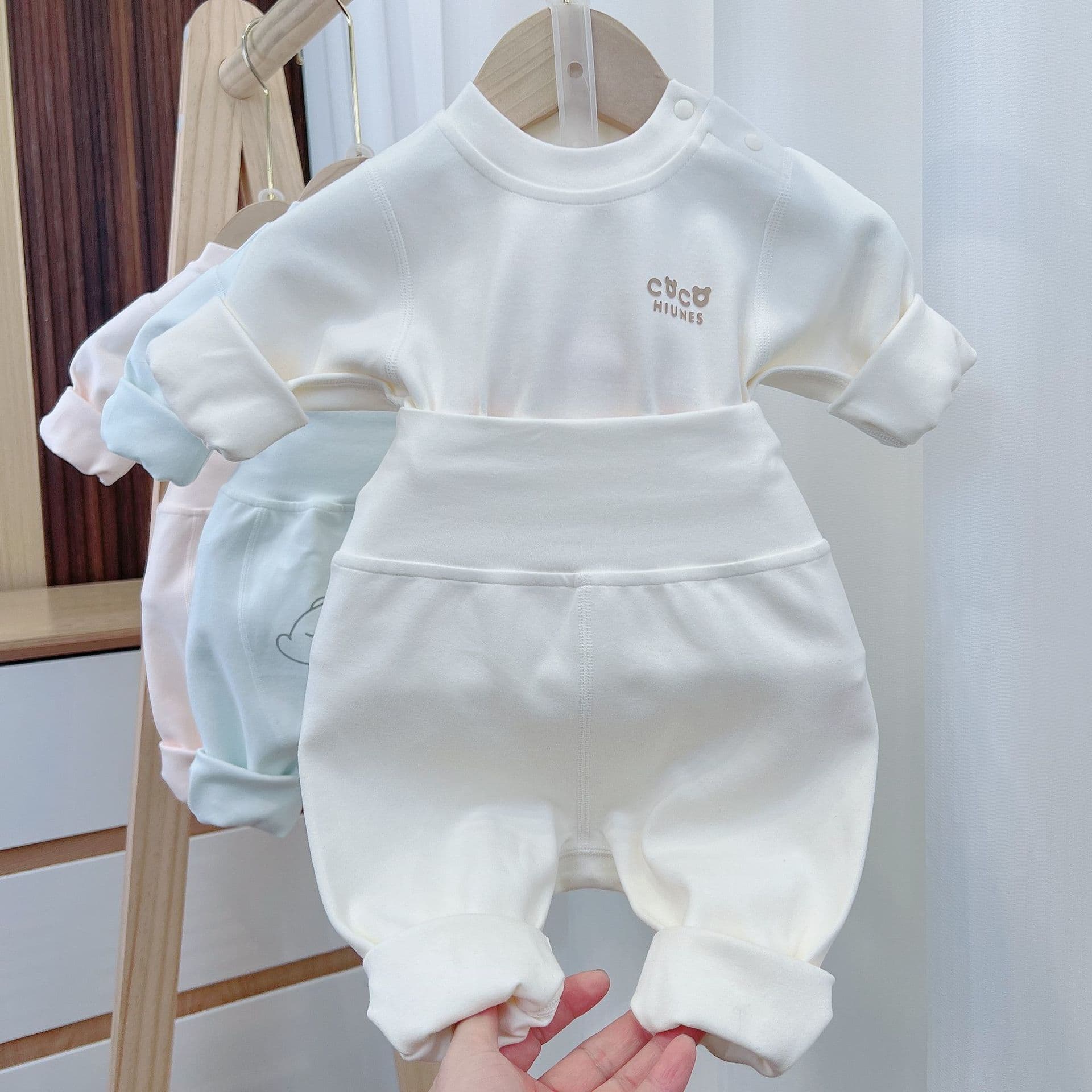 Essential Baby Diaper Pants, Wide Butt Pants, High-Waisted Autumn Pants, Baby Fall Clothing