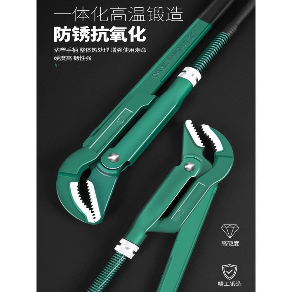Multi-functional Eagle Mouth Pipe Wrench Industrial-Grade Large Opening Throat Pliers Multi-Purpose Plumbing Wrench Quick Water Pipe Pliers