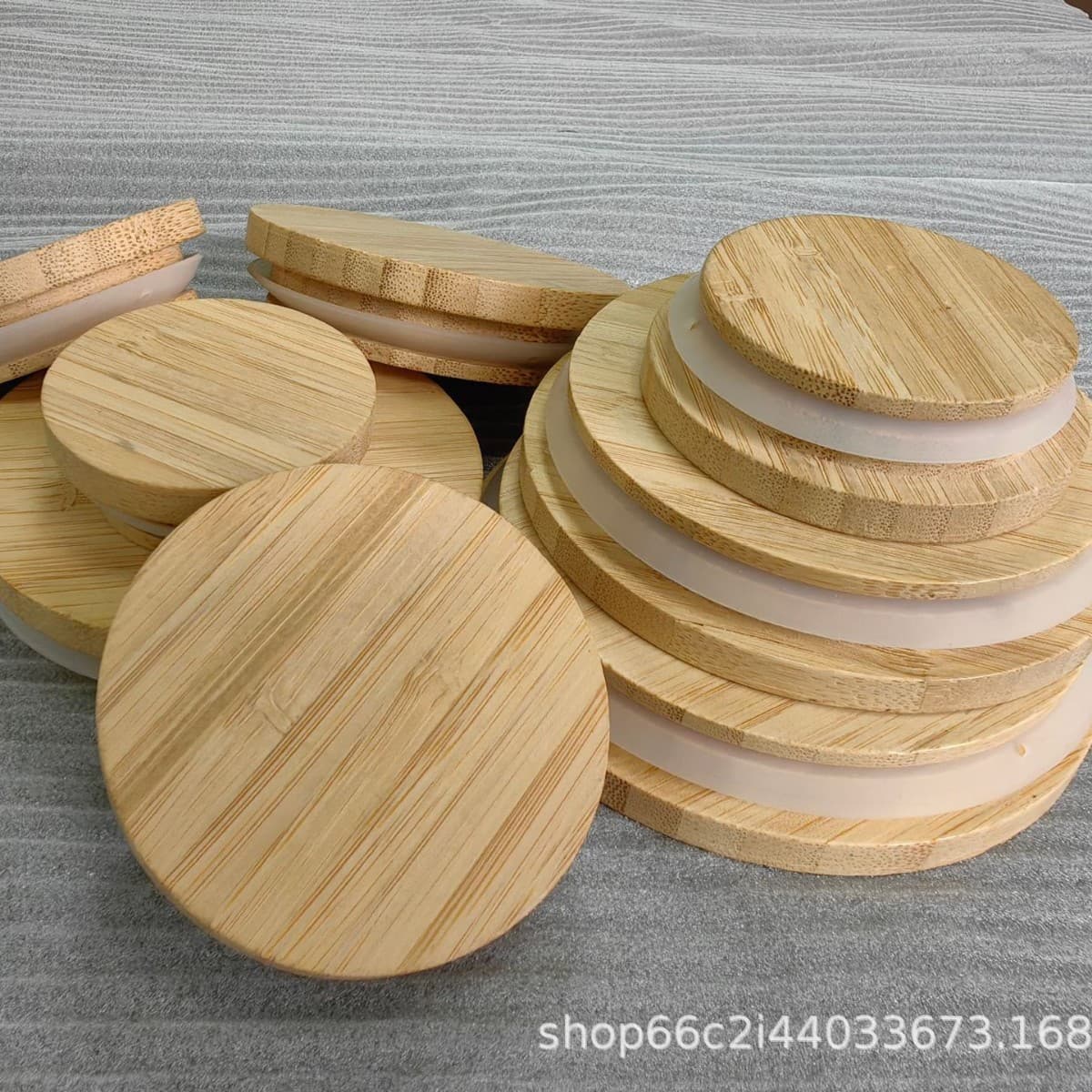 Bamboo lid, food-grade bamboo, suitable for tea canisters/honey jars/sauce jars, source factory bamboo.