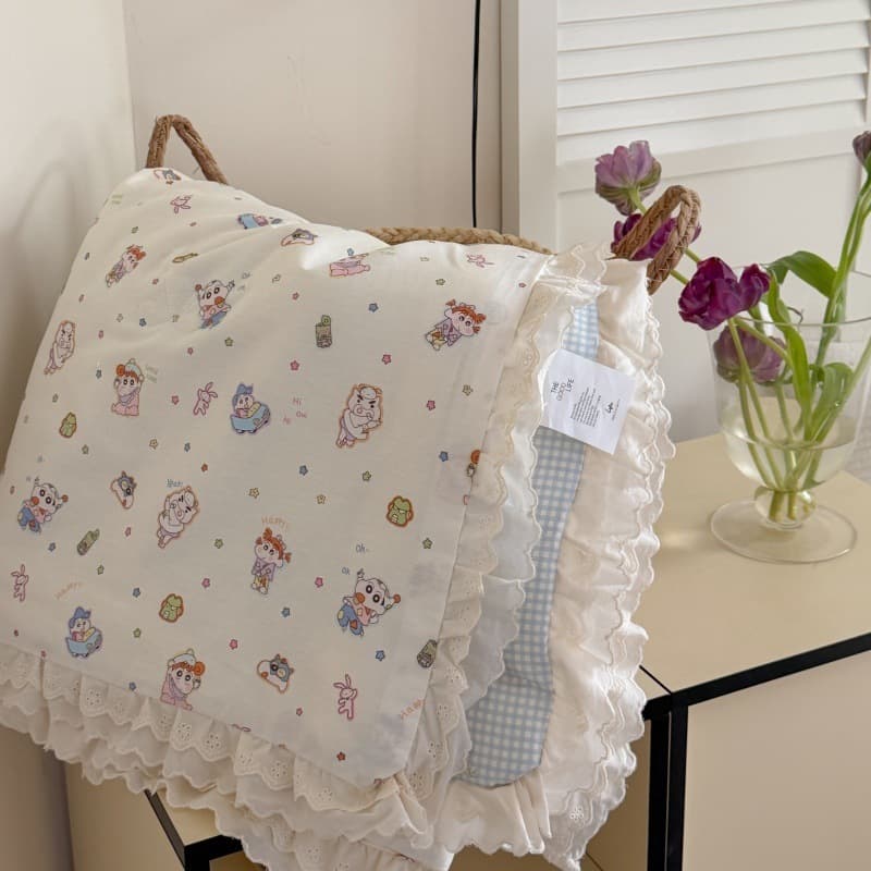 Summer Cool Quilt, Pure Cotton, Machine Washable, Baby Kids Single Double Air Conditioning Quilt, Lace Soybean Summer Quilt, Lightweight for Summer