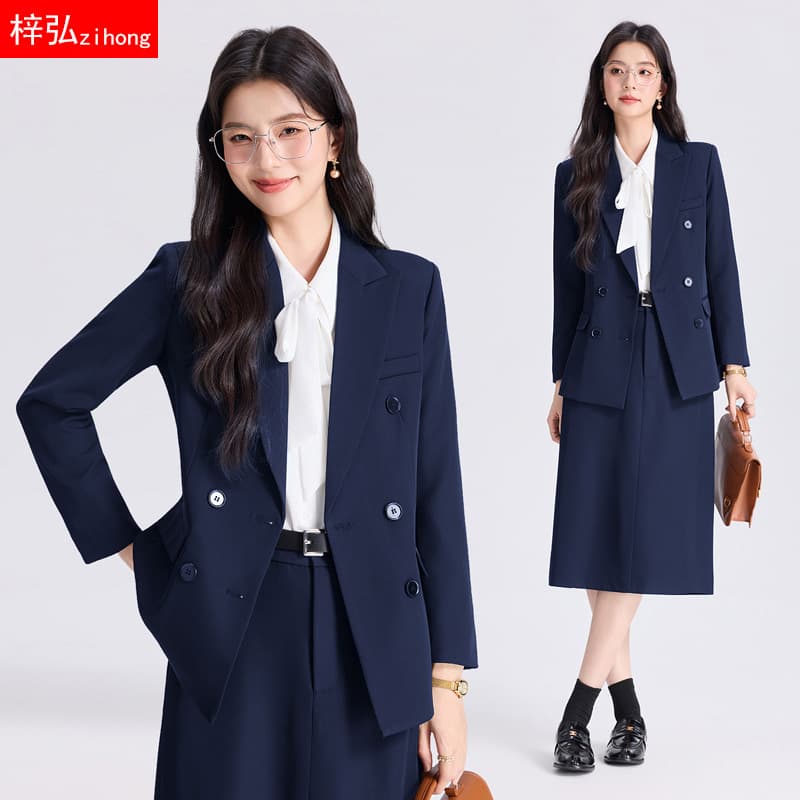 Stylish New Blazer Suit for Women Career Teacher Interview Formal Wear College Student Office Suit Set