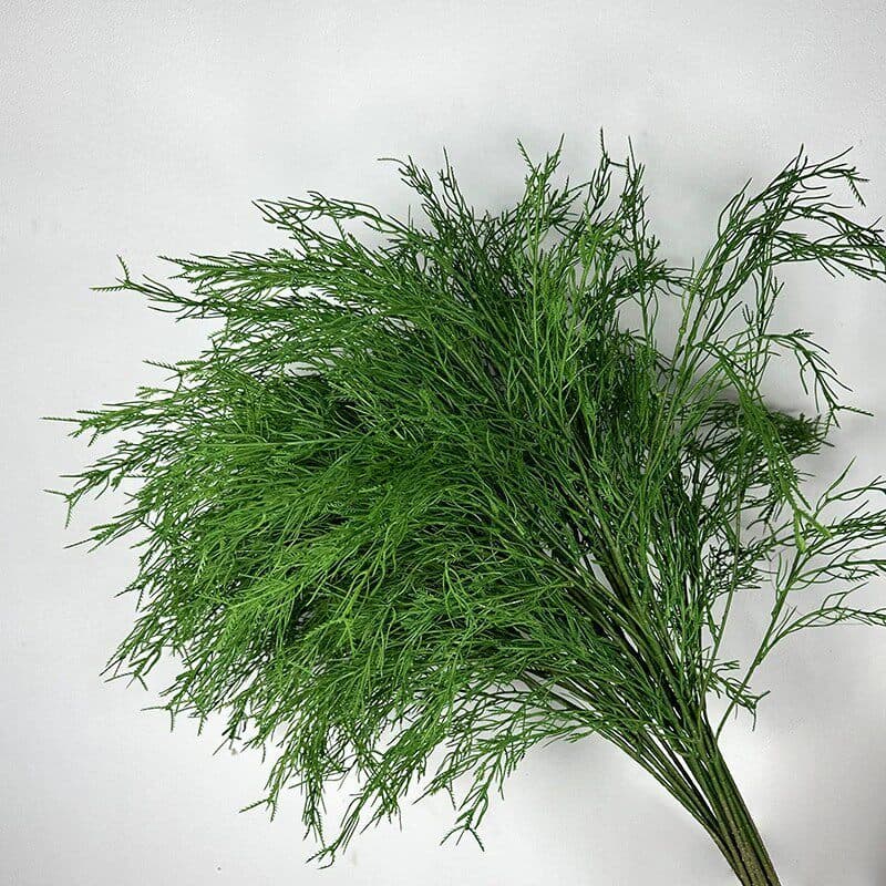 Popular Wedding Decoration Artificial Asparagus Grass Fake Dragon Beard Grass Green Plants Wedding Background Trendy Grass Forest Style Wholesale