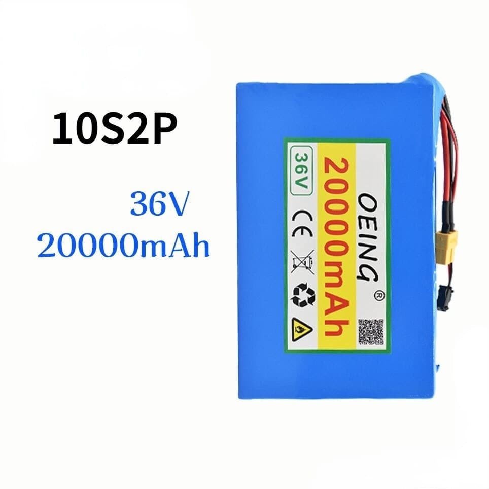 10S2P36V20Ah Battery Pack 18650 Lithium Ion Battery 500W for High-Power Motorcycle Scooter