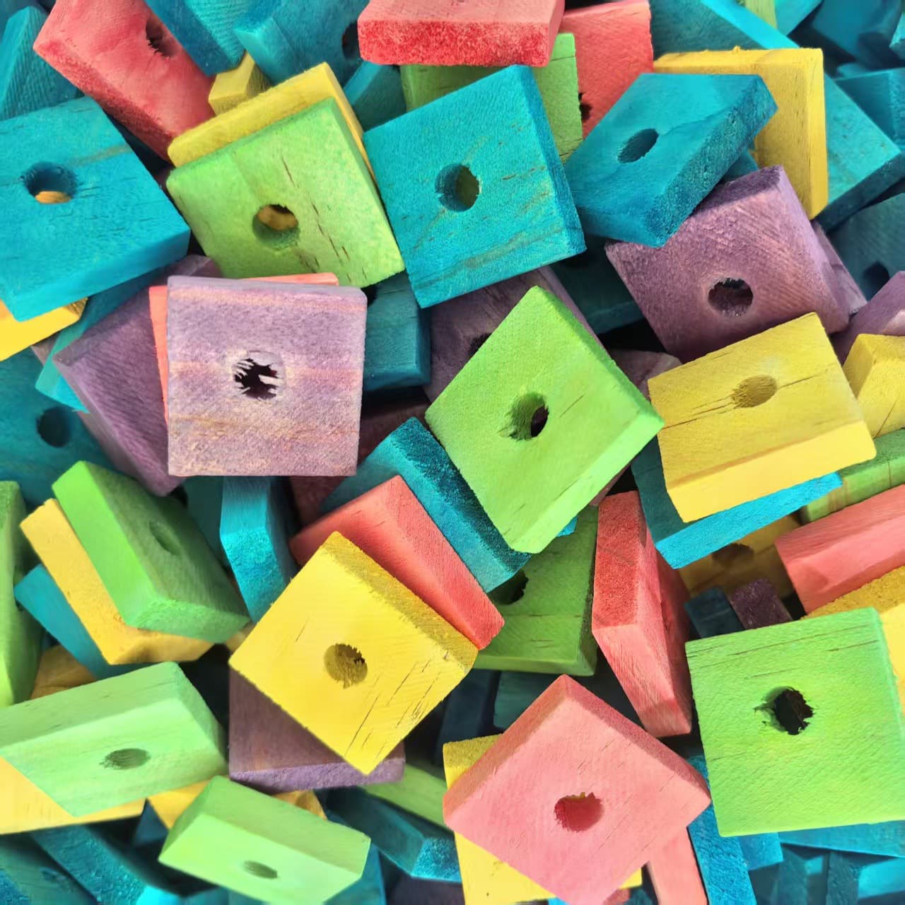 Parrot Chewing Toy Bird Toy DIY Wood Chips Colored Wood Pieces Assembly Toy Bird Toy Factory Wholesale
