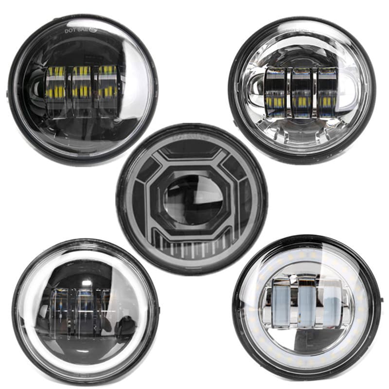 Compatible with 4.5-inch 30W Harley Fog Light Modification with Angel Eye, Harley Davidson Turn Assist Side Light