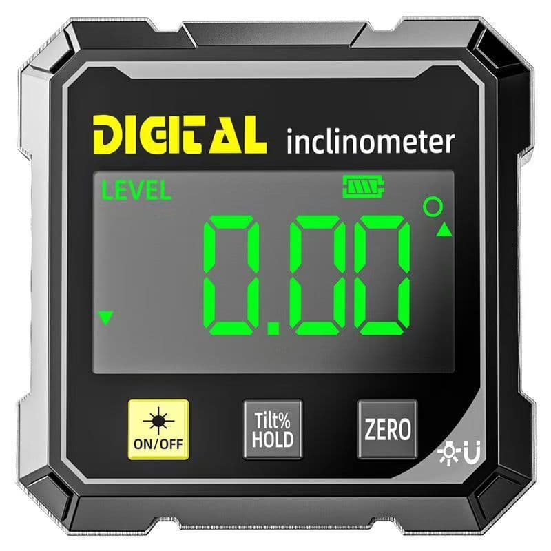 Digital Display 4-Sided Magnetic Dual Laser Inclinometer Angle Box Level Meter High-Precision Slope Measurement