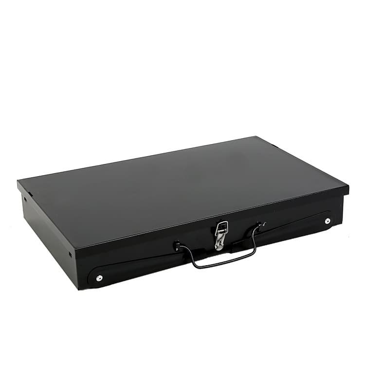 Folding BBQ Grill Outdoor Portable Camping Grill Black Box Type Windproof Multifunctional Charcoal Barbecue Grill