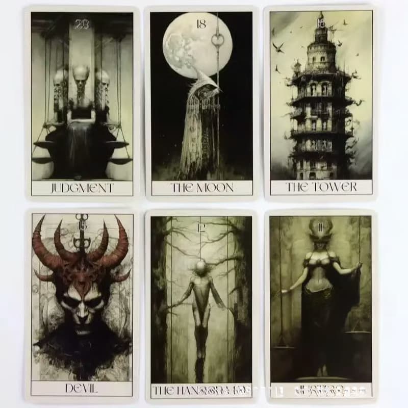 Horror Tarot Card Deck Spooky 78-Card Set