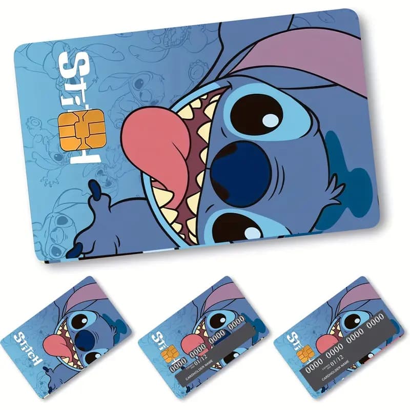 Cross-border TEMU Stitch credit card stickers, anti-wrinkle bank card and transportation card stickers