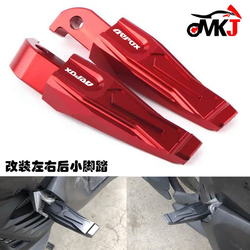 Aluminum Modified Left and Right Rear Foot Pegs for Yamaha AEROX155 NVX155 Motorcycle