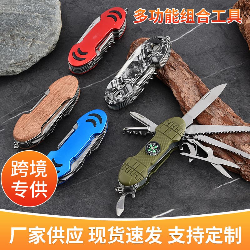 95mm Multifunctional Folding Knife Outdoor Portable Multi-tool Combination Stainless Steel Portable Outdoor Camping Knives
