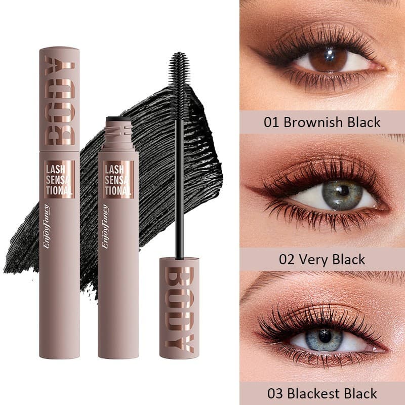 Cross-border EnjoyFancy Natural Curl Lengthening Thickening Waterproof Sweat-proof Cool Black Mascara