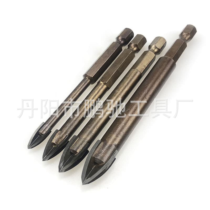 Custom Glass and Tile Drill Bit, Multi-Functional Alloy Drill for Ceramic, Cement Walls, and Triangular Drilling