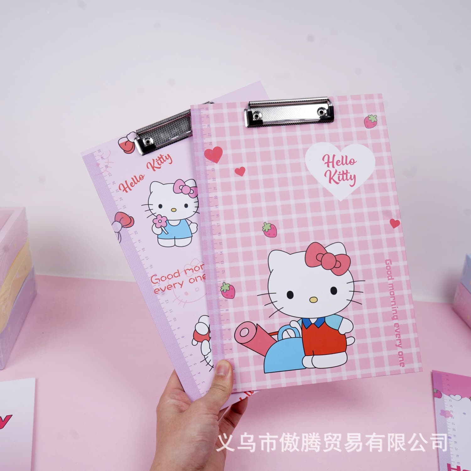 Cartoon Hello Kitty Cat A4 Clipboard Creative High Appearance Kitty Cat Merchandise Writing Hard Pad Clip Board