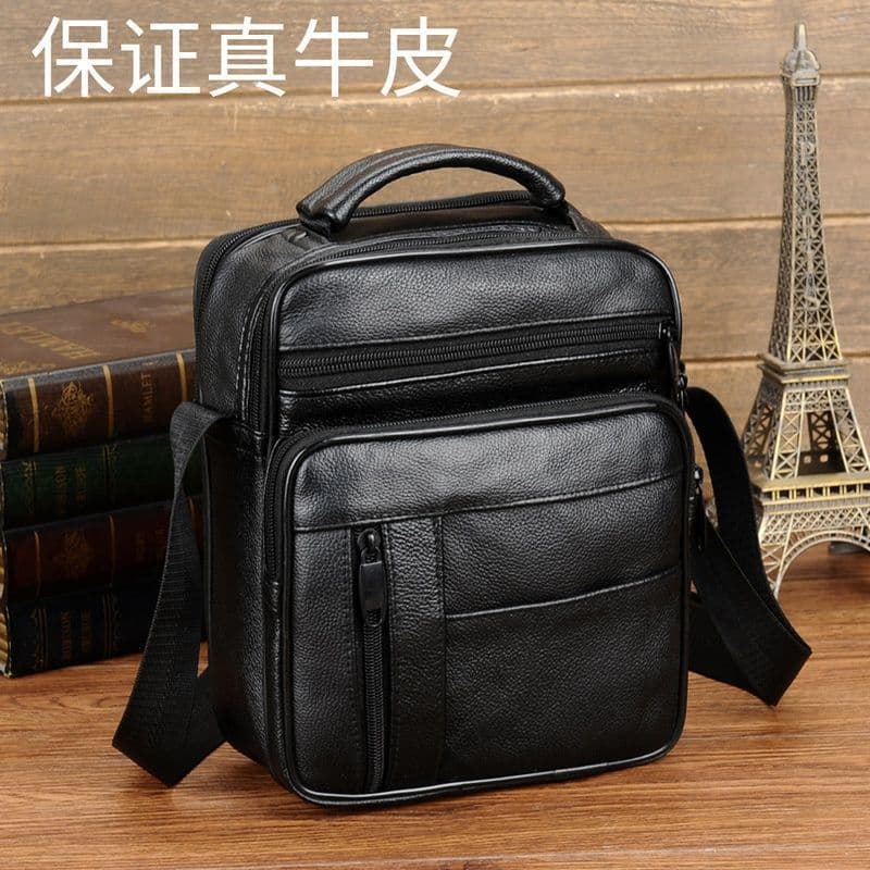 Genuine leather men's bag 2023 single shoulder men's crossbody bag large capacity bag casual backpack many new styles briefcase