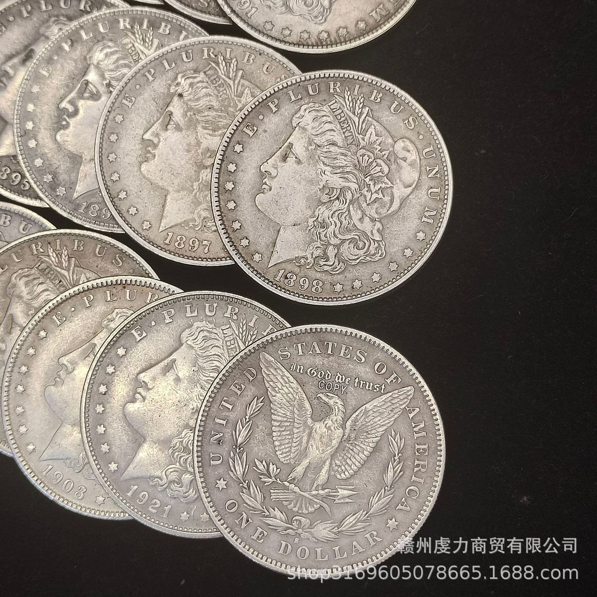 Antique handicrafts 1878-1921 imitation commemorative banknotes Morgan silver dollars wholesale collection