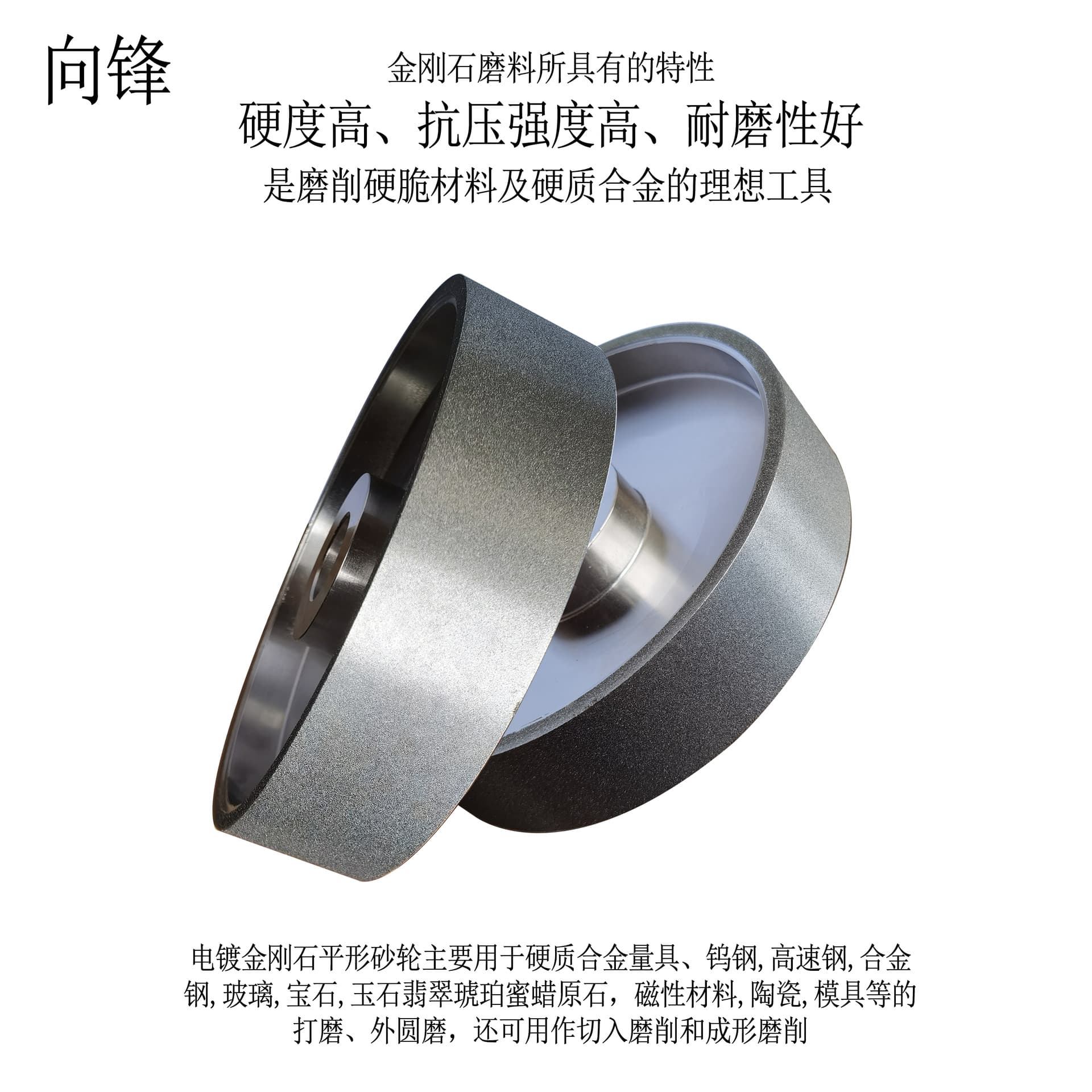 Diamond Alloy Grinding Wheel for Sharpening Tungsten Steel Parallel Grinding Wheel 6 Inch 150x25 Thick x 12.7 Hole Diamond Water Grinding Wheel
