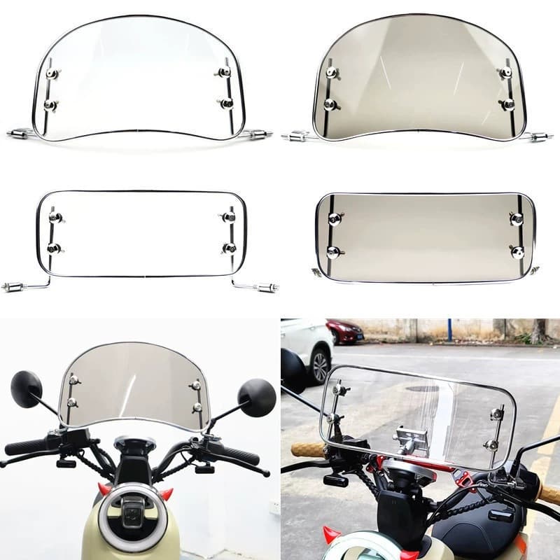Suitable for Emma Qingtian Yadi electric vehicle universal modified front windshield plate motorcycle windproof front windshield