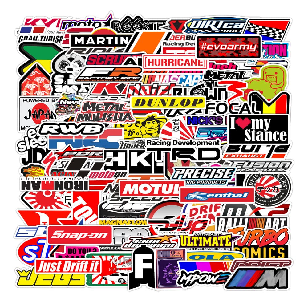 100 JDM Tide Brand Animation Cartoon Stickers Luggage Stationery Mobile Phone Water Cup Computer Decoration sticker Stickers