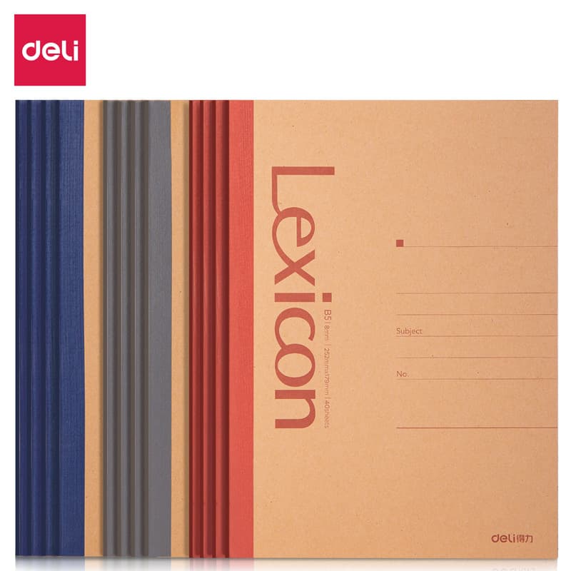 Deli 7641 Office Wireless Binding Notebook-40 Sheets-B5 (Assorted) (Book)