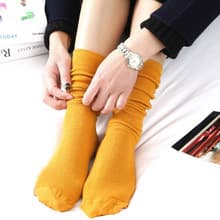 In Stock Women's Japanese Autumn Winter Cotton Thin Socks Solid Color Retro Mori Ankle Boot Socks Long Socks