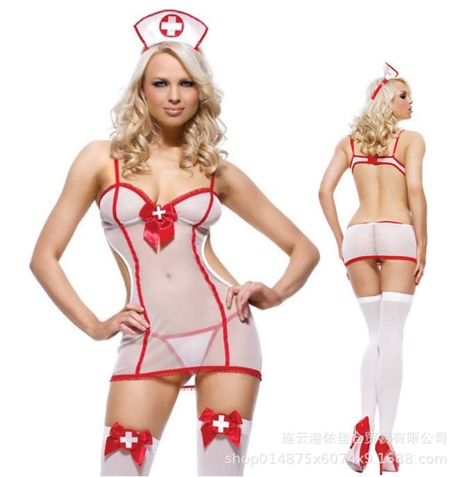 Women's Sexy Erotic Lingerie Cosplay Nurse Costume