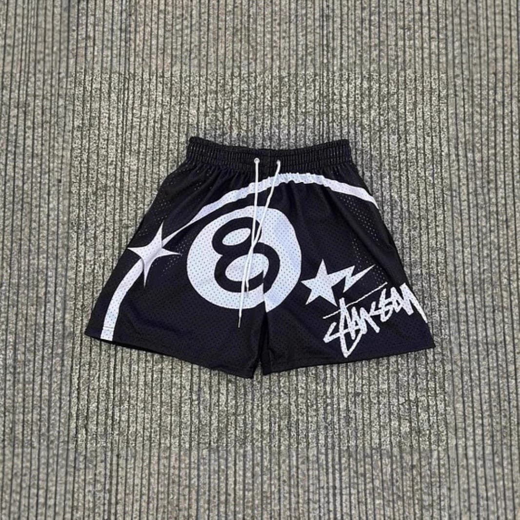 3D Digital Print Cross-Border Men's Summer Vacation Sports Shorts Mesh Breathable Loose Drawstring Casual Beach Shorts