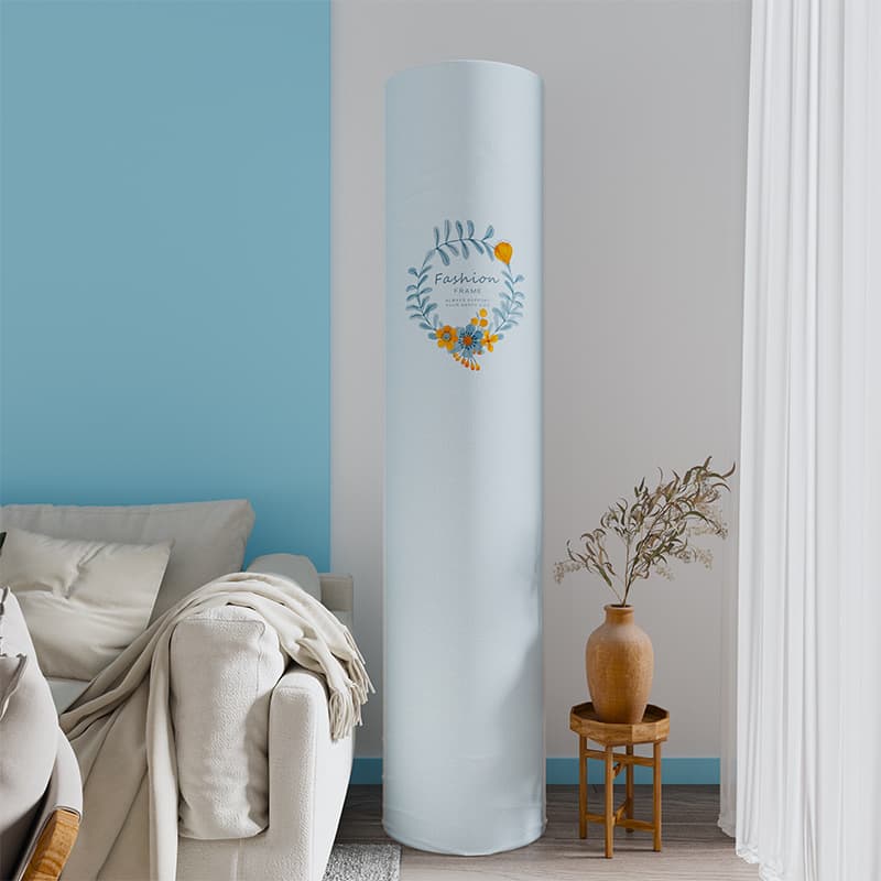 Nordic Solid Color All-Encompassing Air Conditioner Cover, Cylindrical Dust Cover for Vertical and Round Cabinet Units, Drop Shipping Available