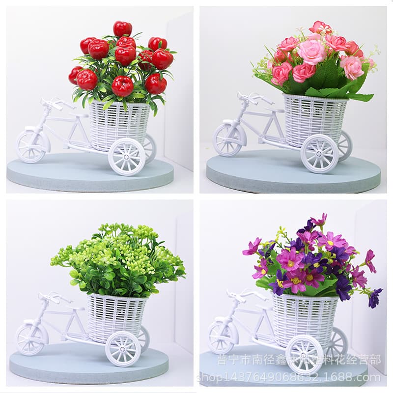 Fake flowers, artificial flower set, float combination, coffee table, tabletop display, silk flower, plastic flower decoration, wine cabinet, potted plant display