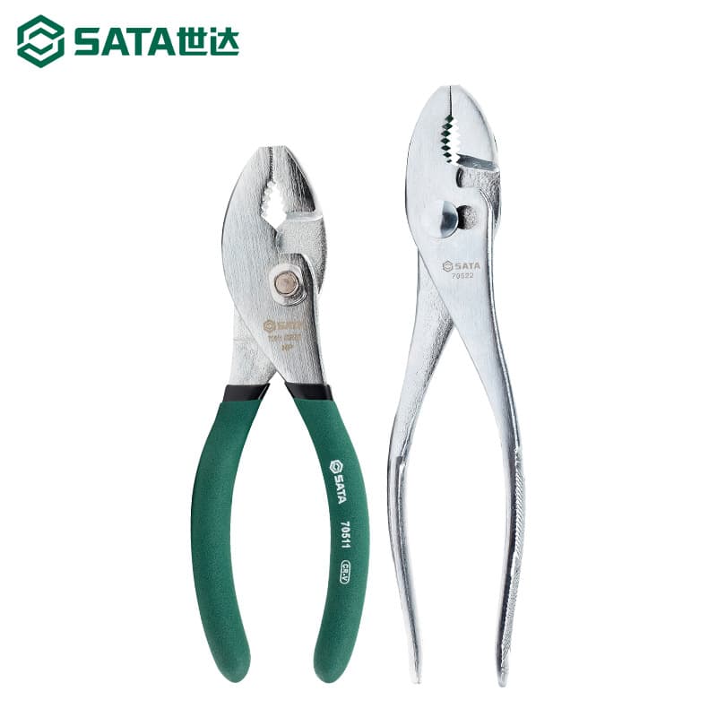 ✅ SATA Manual Hardware Tools 8-inch Adjustable Pliers Carp Pliers Fish Mouth Pliers Household Stainless Steel Fishtail Pliers 055