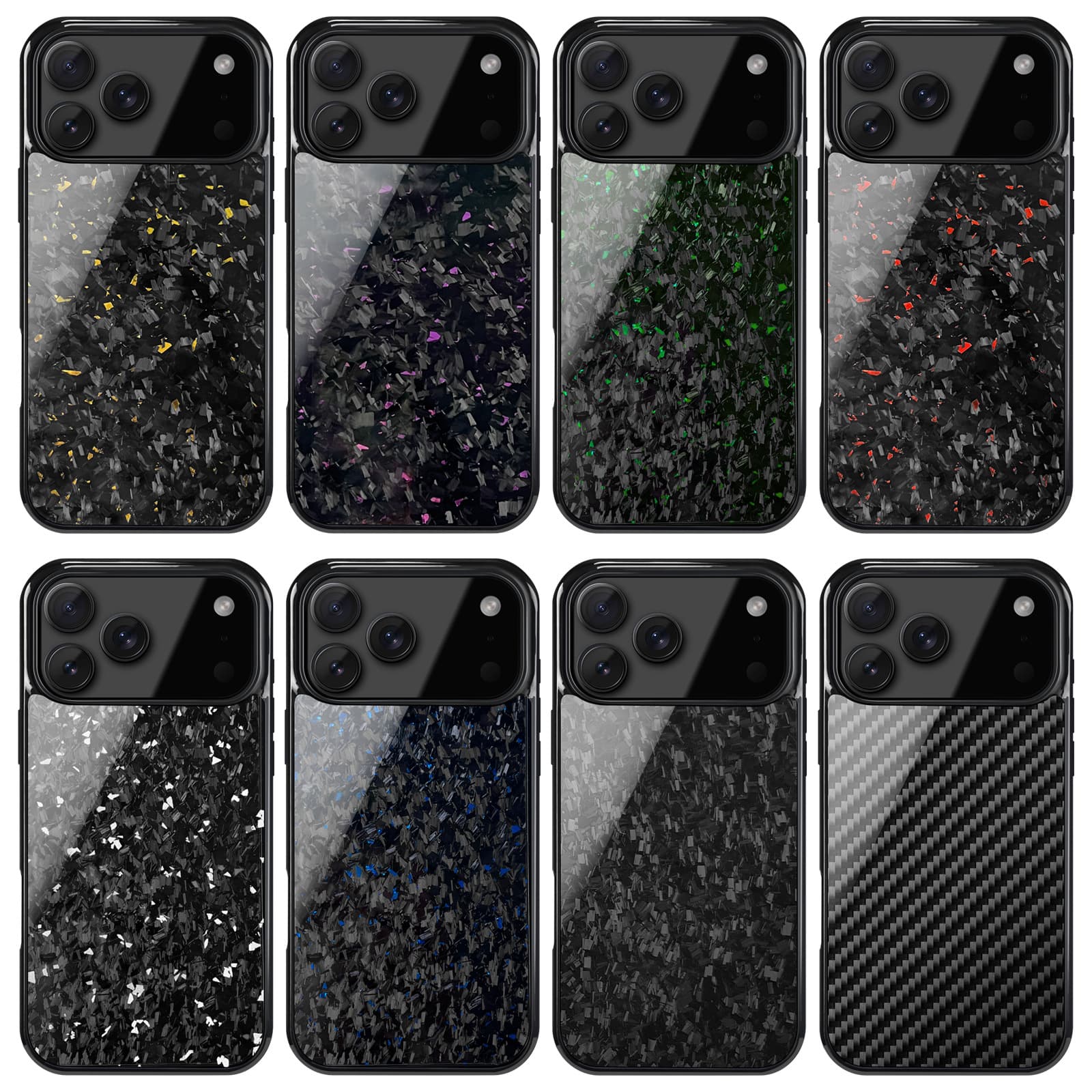 Spot wholesale Apple 17Air suitable for iPhone17ProMax carbon fiber magnetic forged pattern twill mobile phone