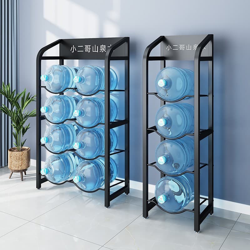 Water Jug Rack, Barrel Water Storage Shelf, Large Bottle Water Dispenser Stand, Floor Storage Rack for Office, Purified Water