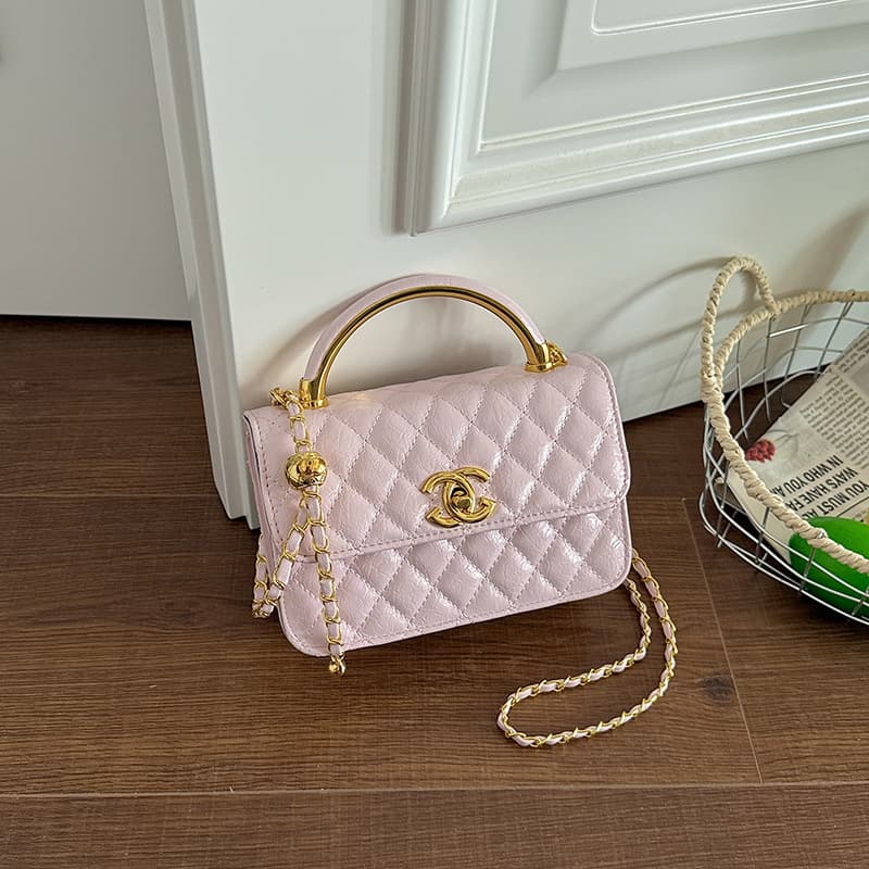 Premium Light Luxury Niche Diamond-Quilted Chain Crossbody Bag Summer 2026 New Fashion Trending Shoulder Bag Handbag