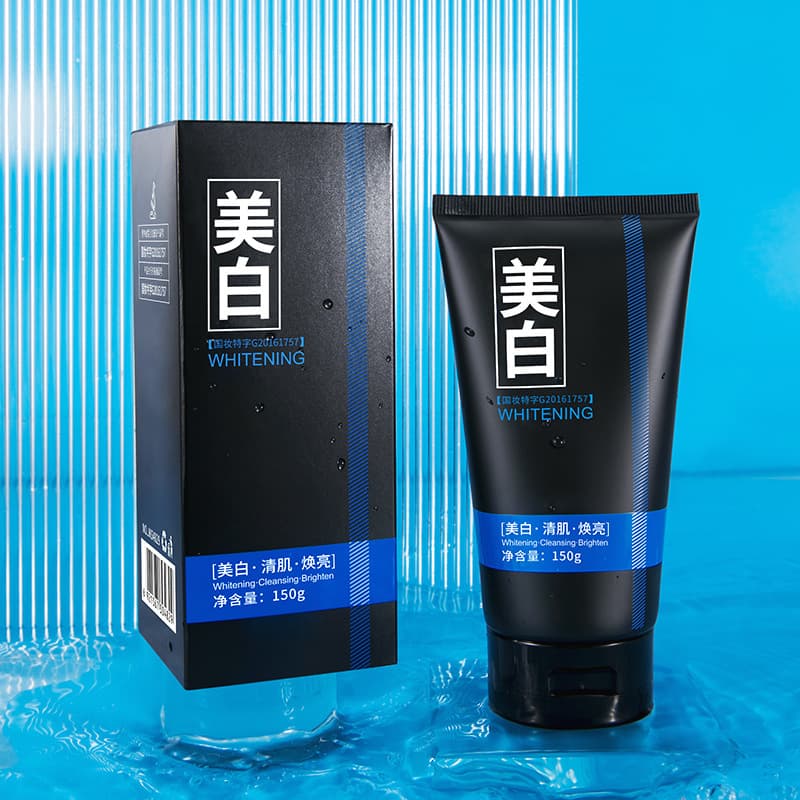 Men's Whitening Facial Cleanser 150g Deep Pore Cleansing Hydrating Refreshing Face Wash Skincare Products Manufacturer