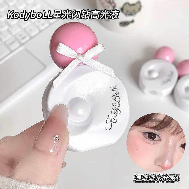 KodyboLL Starlight Shimmer Highlighter Liquid Watery Glow Pearl Shimmer Fine Glitter Brighten Eye Corner Tear Trough Face Highlighter
