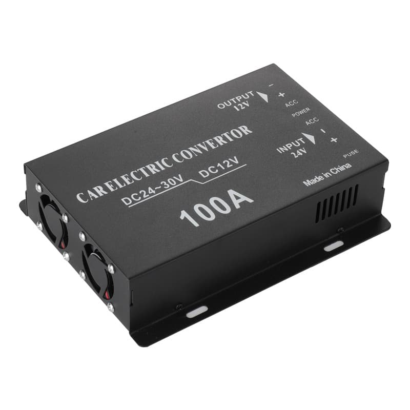 Car Power Supply Step-Down Converter DC20~30V to 12V Converter with Memory High-Power Audio Subwoofer 100A
